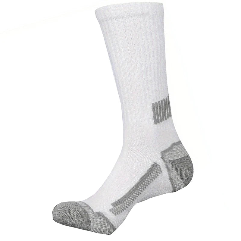 6 Pairs of MEN'S Sports Socks, Sweat Absorbing, Comfortable and Breathable, Suitable for Basketball Training and Outdoor Running