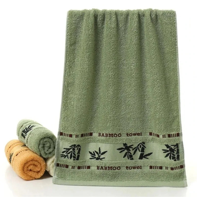 Set of 1 Bamboo Fiber Towels Sets Home Bath Towels Adults Face Towel Thick Absorbent Luxury Bathroom Towels