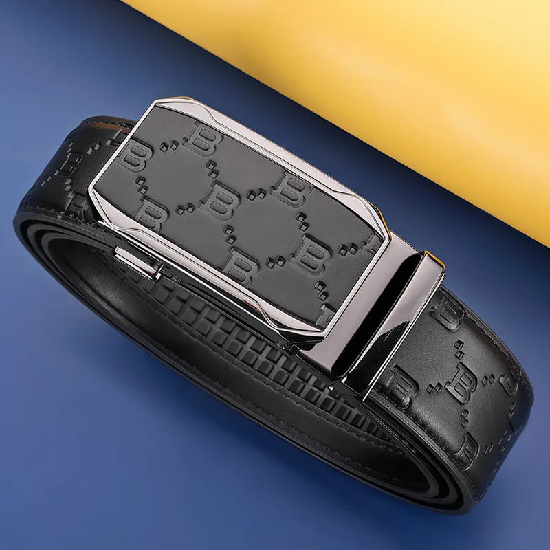 B letter printed luxury belt high quality cowhide belts best match for jeans business casual belt luxury gift for men belts
