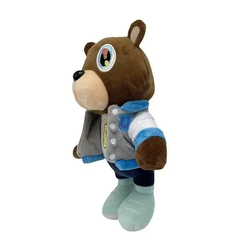 26cm Kawaii Kanye Teddy Bear Plush Toy Kanye West Graduation Soft Fill Home Room Decoration Birthday Gift Commemorative Gift
