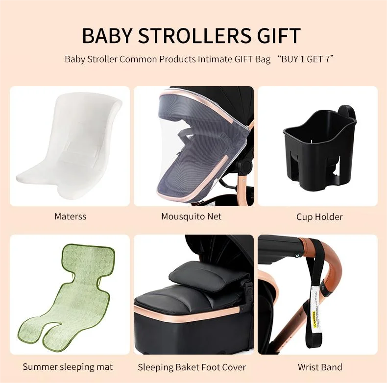 Baby Stroller Lightweight Strollers Luxury Baby Cars Baby carriage Stroller 3 in 1 Newborn Mother Kids Stroller Folding Stroller
