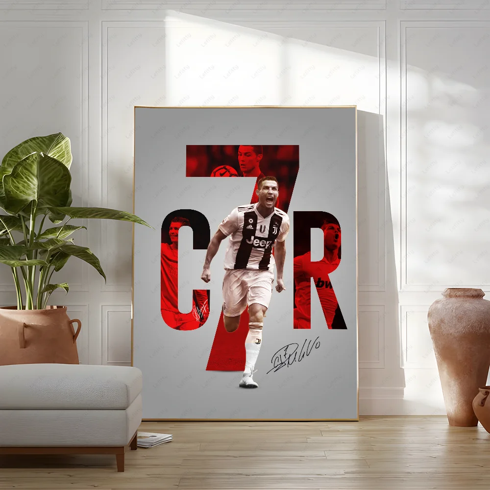 C-Cristiano R-Ronaldo CR7 Classic Vintage Poster Wall Art Painting Study Nordic Home Decor