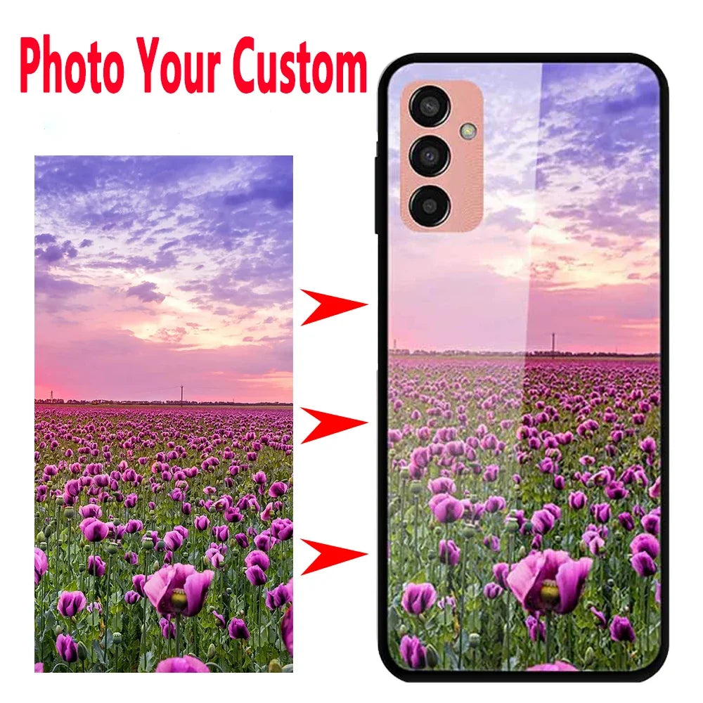Customized DIY Glass Case For Redmi 15 4G 5G Hard Tempered Back Cases for Xiaomi Redmi15 Personal Designed Phone Cover Funda