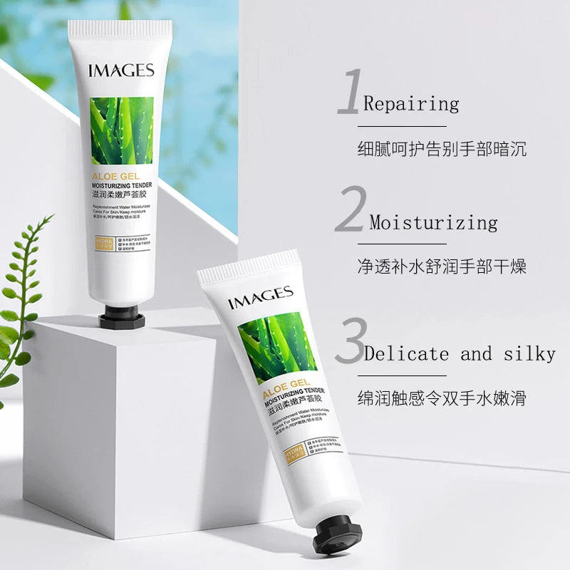 Moisturizing Hydrate And Tender Aloe Vera Gel Hand Cream Improving Dryness Gentle Skin Care Nourishing Soothing Repair