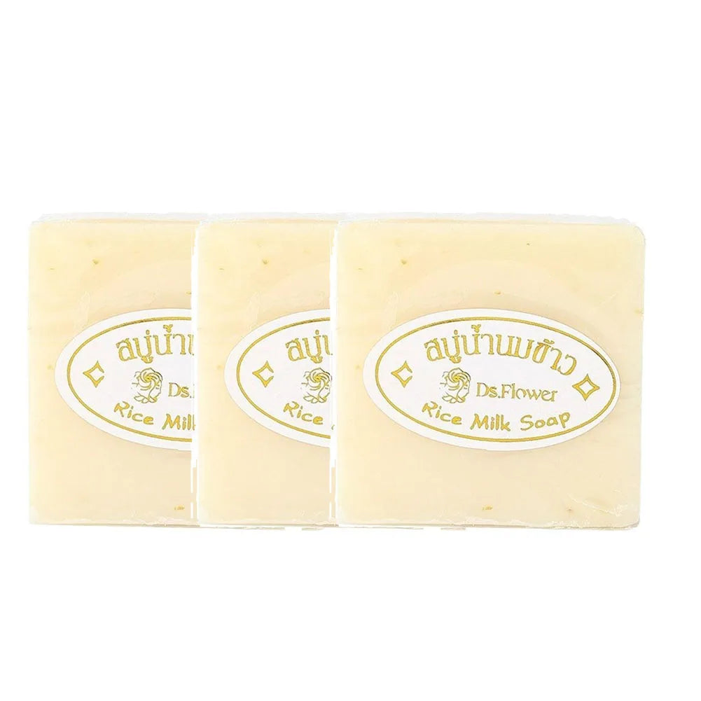 Rice Milk Soap Original Wholesale Handmade Soap Milk Rice Soap Moisturizing and Oil Control Body Faces Cleaning1/2/3PCS