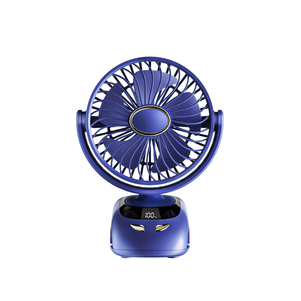 Portable Desktop Wireless Clip-on Electric Fan 2000mAh Battery Outdoor Travel Portable Electric Mini Fan for Baby Stroller Cart