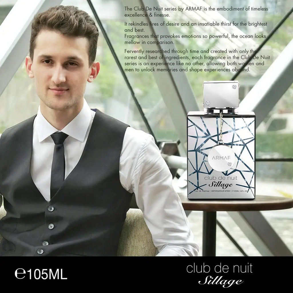 Armaf Club De Nuit Sillage EDP 3.6oz/105ml Fresh Citrus Musk Long Lasting Unisex Perfume, Holiday GiftArmaf Club De Nuit Sillage