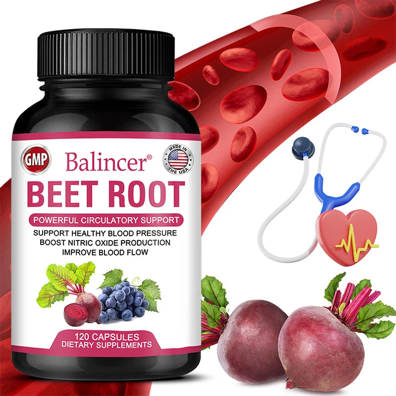 Beetroot - Supports heart and blood vessel health, supports blood pressure and cholesterol levels, antioxidant