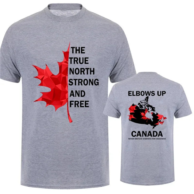 Elbows Up Canada Shirt True North Strong and Free Proud Canadian T-Shirt Canada Is Not for Sale Tees for Men Women Clothing