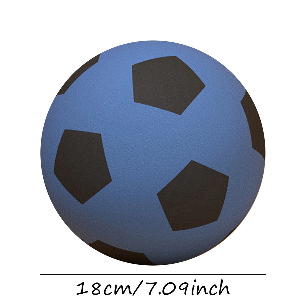 1 Pack Suitable for Home Use and Gentle Skill Development, Velvet-Like Surface, Durable Structure, Yellow Ultra-Quiet Pu Foam Practice Ball, Comes with a Net Bag, High Elasticity, Indoor Silent Soccer Basketball