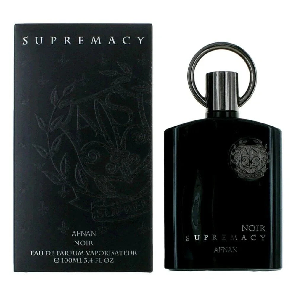 Afnan NOIR SUPREMACY Collector's Edition for Men Eau De Parfum, 3.4 Fl. Oz boyfriend gifts，perfumes arabes para hombre