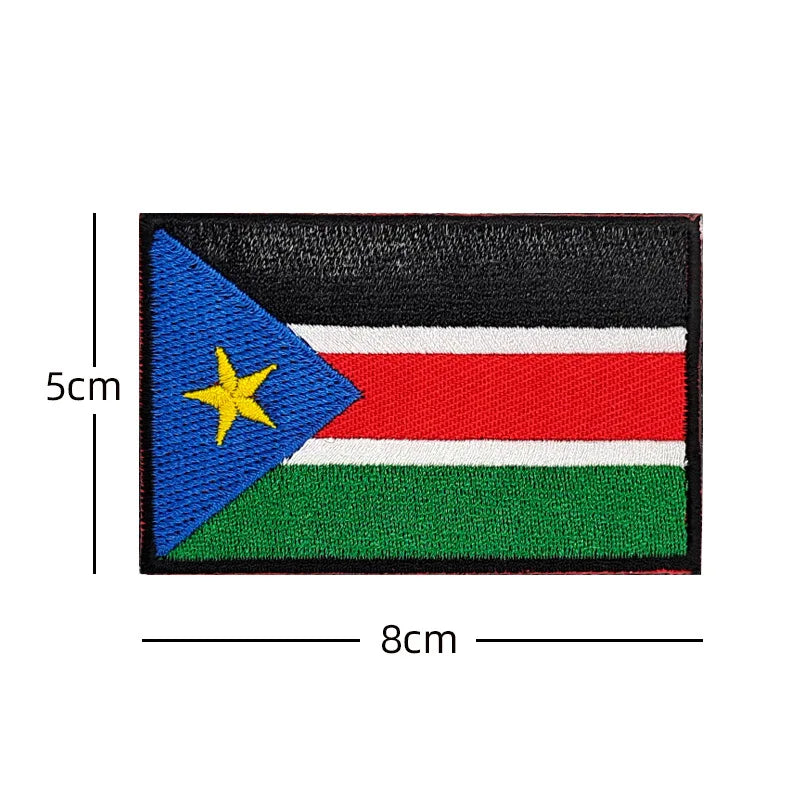 Africa Egypt Kenya Algeria Nigeria Tunisia Morocco Mauritius Guyana South Sudan Ghana Liberia Niger Congo Senegal Flag Patches