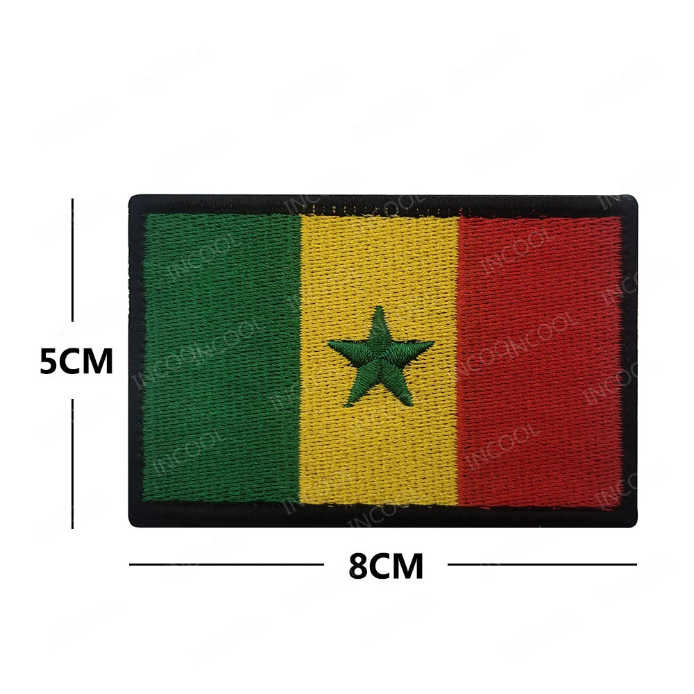Africa Egypt Kenya Algeria Nigeria Tunisia Morocco Mauritius Guyana South Sudan Ghana Liberia Niger Congo Senegal Flag Patches
