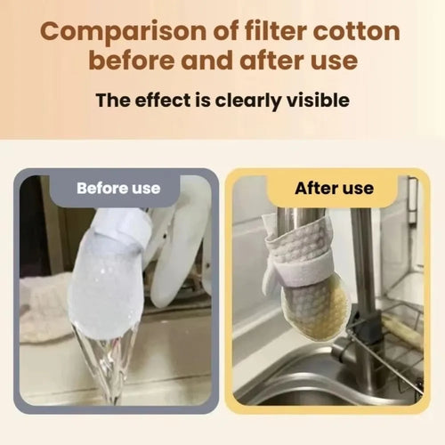 20/50Pcs Anti-splash Faucet Filter Cotton High-density Non-woven Disposable Tap Water Filter Bag Removes Impurities