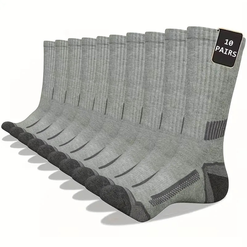 5/10 pairs of men's striped long tube sports socks breathable fashionable suitable for basketball training outdoor running socks