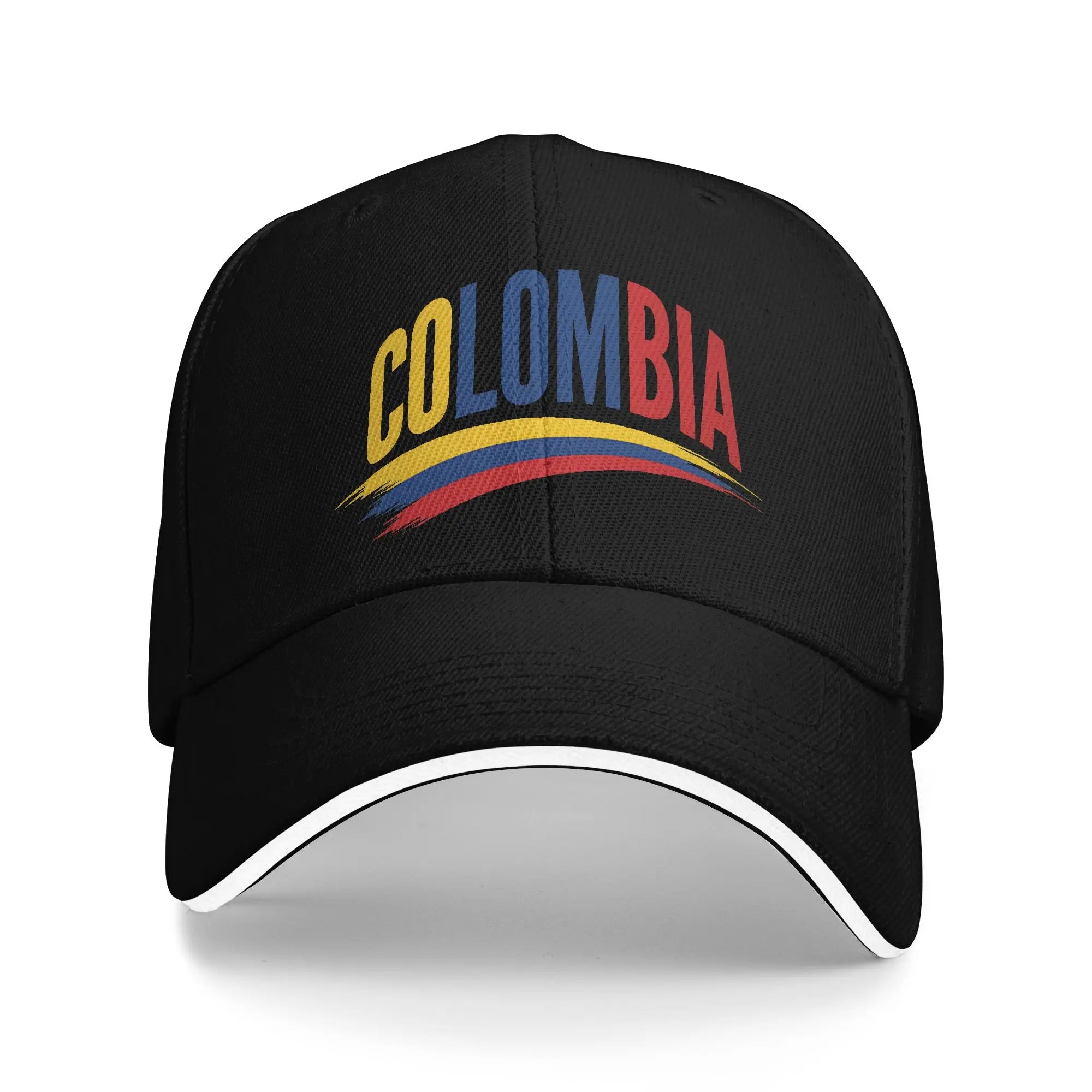 Summer Casual Baseball Cap Colombia Flag Map Print Outdoor Gym Trucker Hat For Female Male Wholesale  Classic Snapback Cap