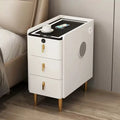 China Factory Smart LED Rechargeable Nightstand with Lck Modern Simple Narrow Bedroom Nightstand