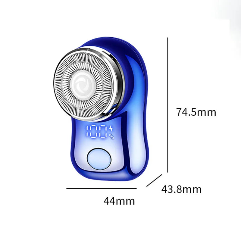 Mini Electric Shaver for Men Portable Beard Knife TYPE-C Charging Shavers Face Body Razor with Digital Power Display