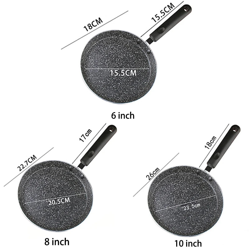 Non Stick Frying Pan 18/22/26CM Breakfast Pancake Egg Steak Frying Pot Pizza Panckae Pans With Handle Cooking Tool Cookware set
