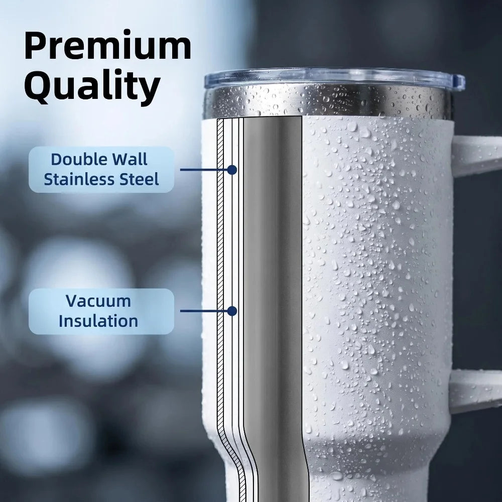 skateboard badges Vacuum Flasks 40oz Stainless Steel Insulated Tumbler with Handle Straw Leakproof Cup Daily Travel Mug