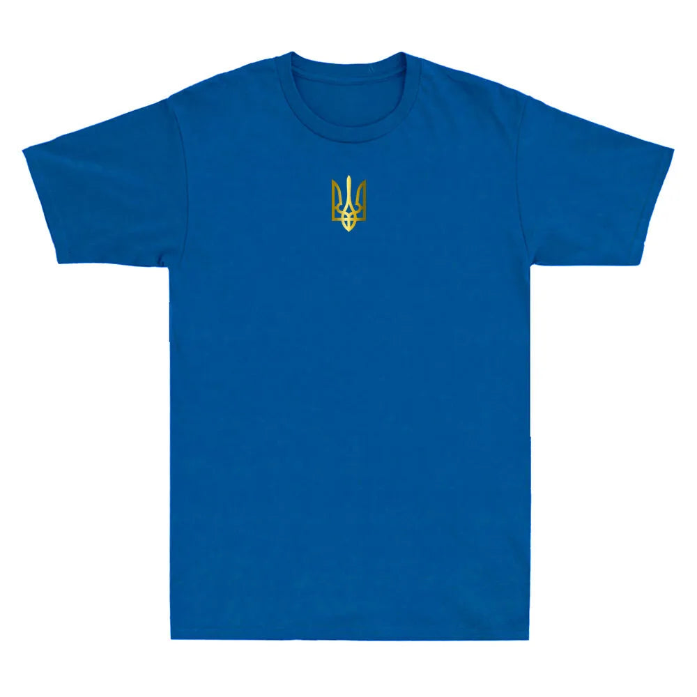 Ukrainian T Shirt, Ukraine Zelensky T-shirt, Ukraine Golden Trident Logo T-Shirt