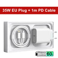 35W PD Fast USB-C Charger For iPhone 13 14 Pro Max 11 12 mini X XR XS Max 8 Plus Rapid Charging Phone Charger Cable 1m 1.5m 2m