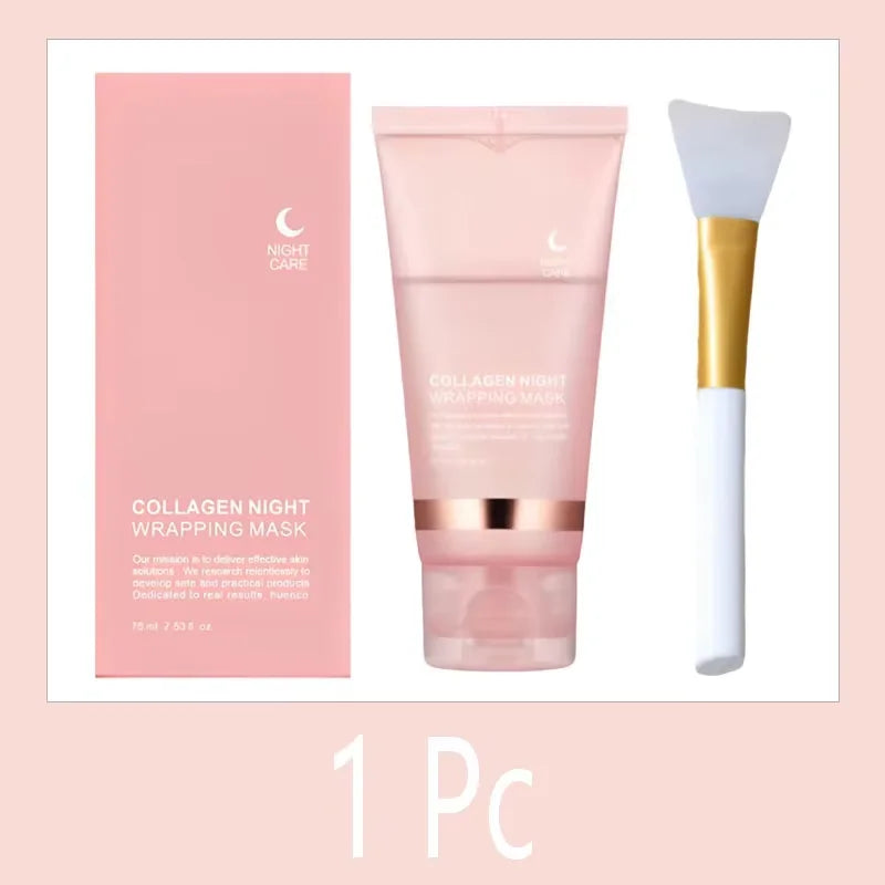 Collagen Peel Off Facial Mask Gently Cleansing Deeply Hydrating Moisturizing Face Mask Korean Skin Care Cream 75ml/100g