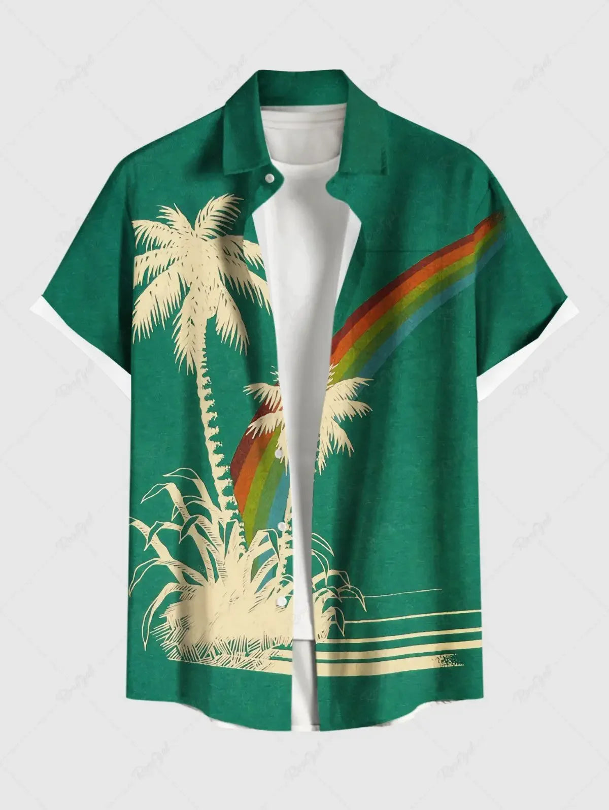 Summer Tiki Men'S Hawaiian Shirt 3D Printed Short Sleeved Button Down Lapel Shirt Oversized Tops Casual Aloha Shirts Man