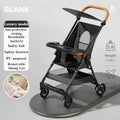 Foldable Baby Stroller Lightweight Baby Strolling Cart with Removable Dining Tray Sunshade Travel Infant Stroller for Kids