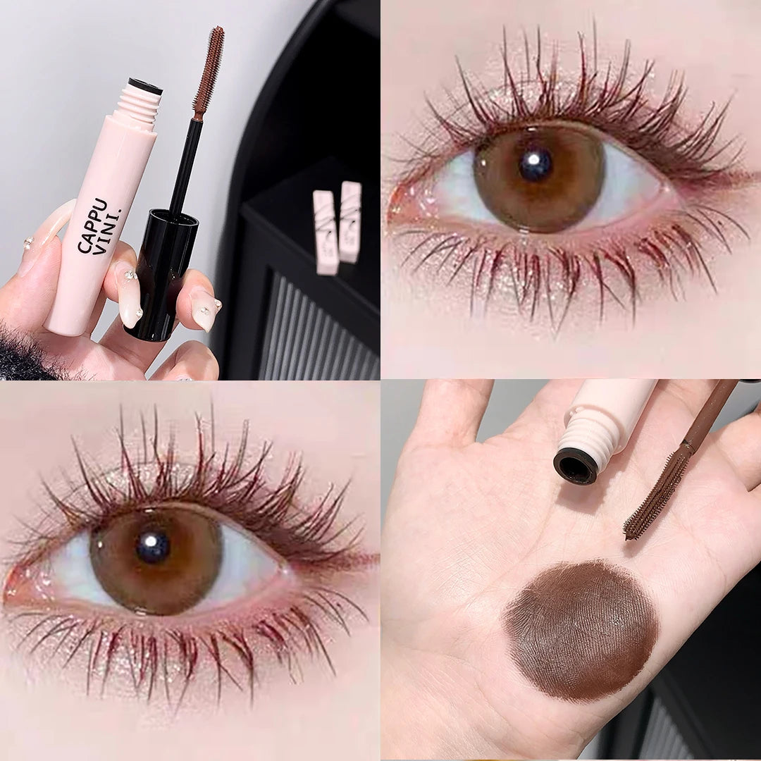 Cappuvini Mascara, Waterproof & Smudge-Proof, 3D Lashes Lengthening & Curling, Voluminous, Long Lasting, Affordable