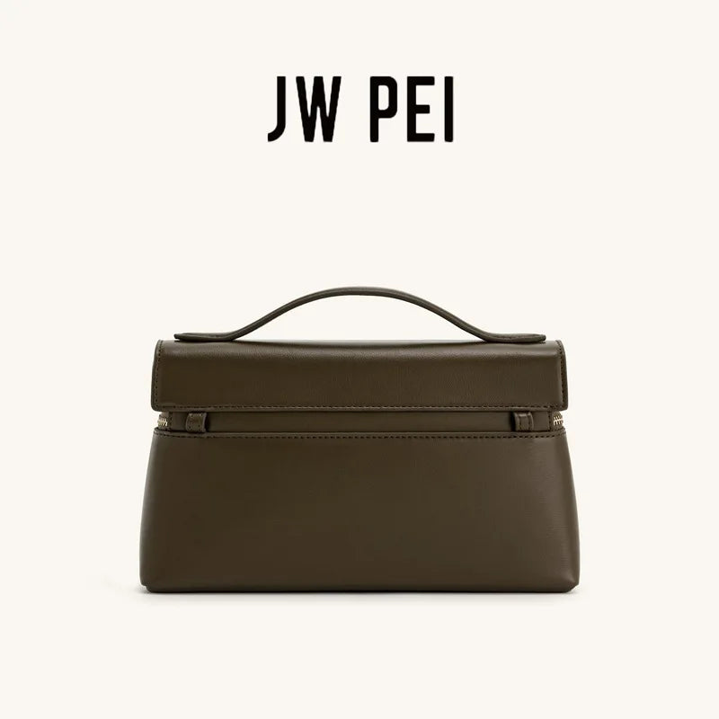 JW PEI Lunchbox Bag, Box Bag, Shoulder Bag, Crossbody Bag, Women's Handbag, Genuine Leather Bag, Storage, Mini