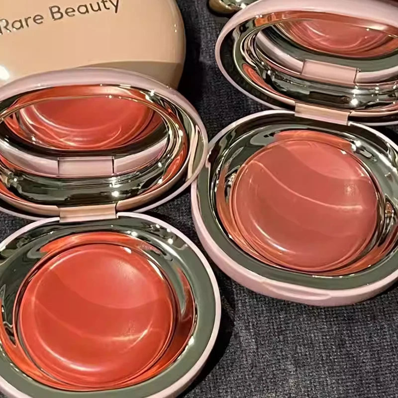 Rare Beauty Blush Brush Powder Dipped in Blush Cream Nearly Neutral/mauve Gives Lustrous and Bright Appearance Carry Convenient