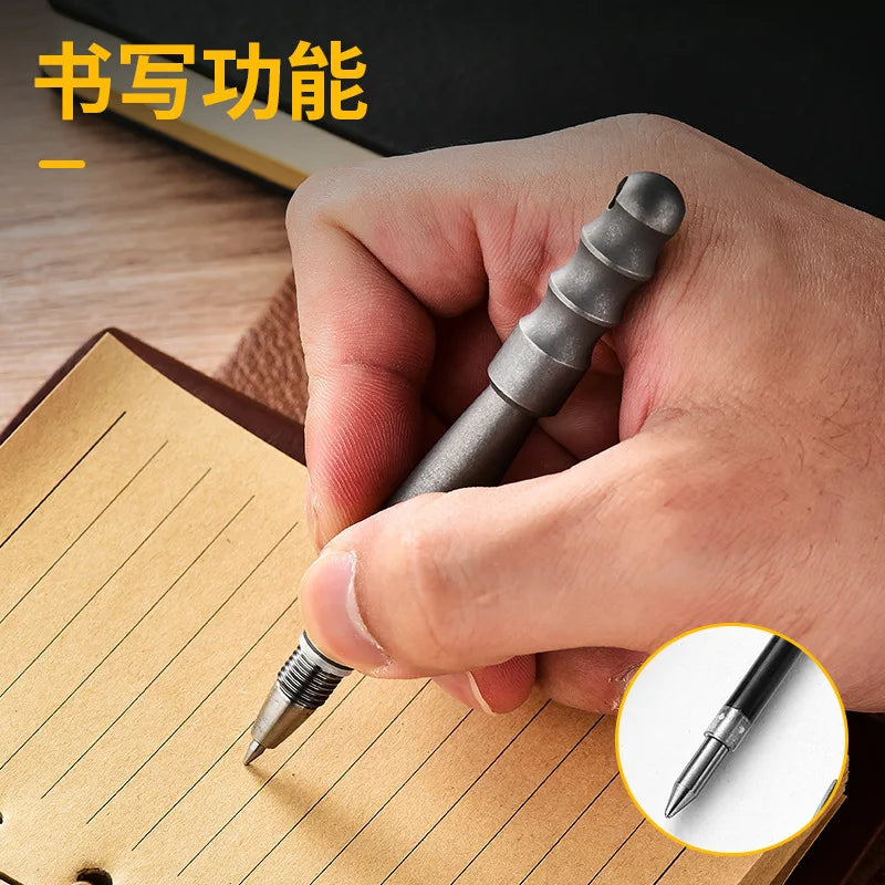 EDC Titanium Alloy Pen With Collection Writing Multi-functional Portable Outdoor EDC Tools