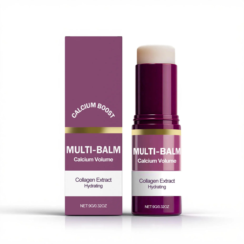 Anti-Aging Balm Calcium Solid Cream Stick Deep Moisturizing Repair Balm for Face Reduce Wrinkles Soothes Dry Skin Daily Skincare