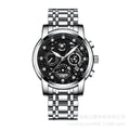 Ruizhiyuan best-selling gold watch - men's luxury waterproof watch, large gold-plated watch