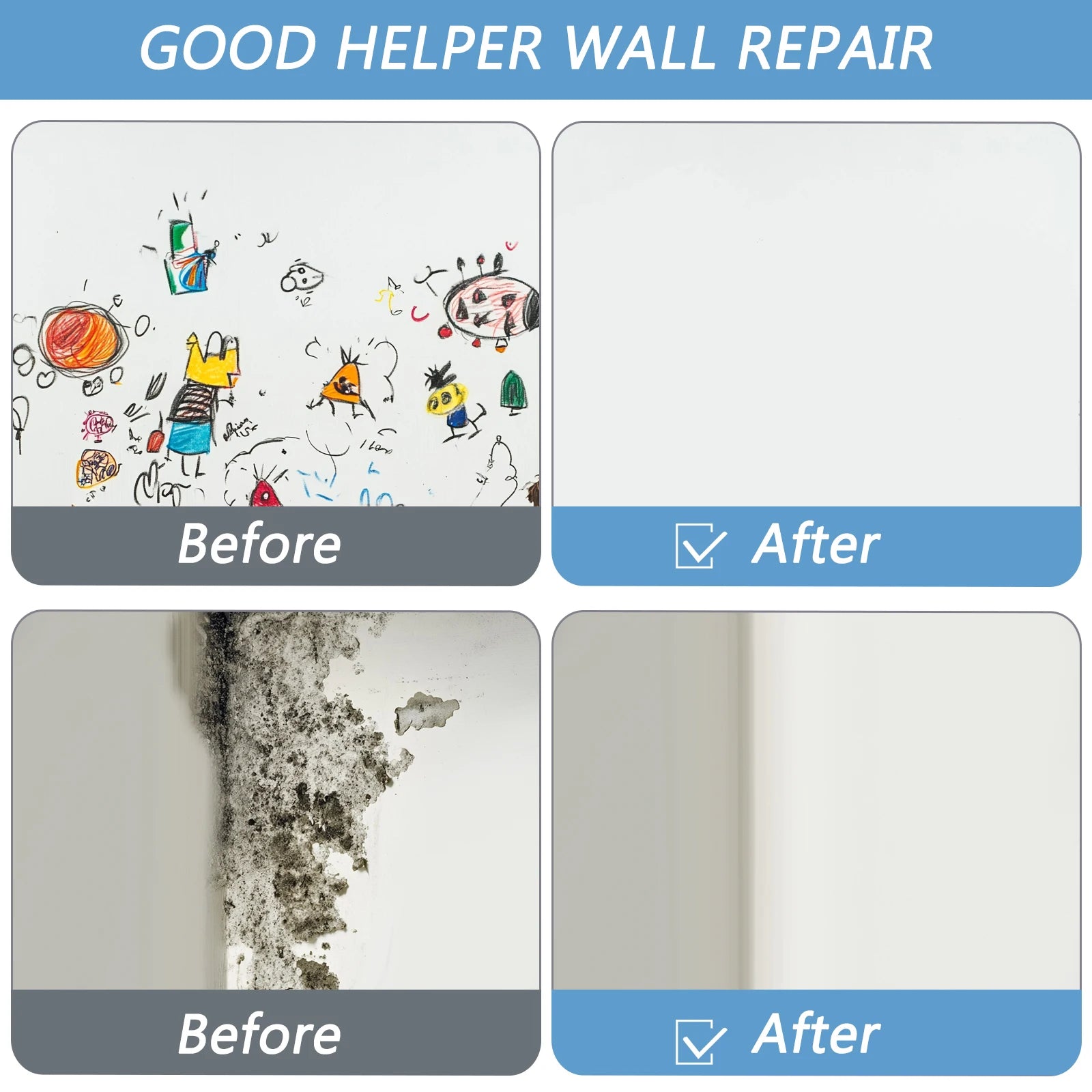 100g Wall Paint Roller Brush Painting White Pink Gray Interior Wall Repair Household Wall Graffiti Repair Paint