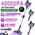 40Kpa Vacuum Cleaner for Home - Lightweight, Stick Vacuum Clean with Large-Capacity Battery, Max 45Mins Runtime