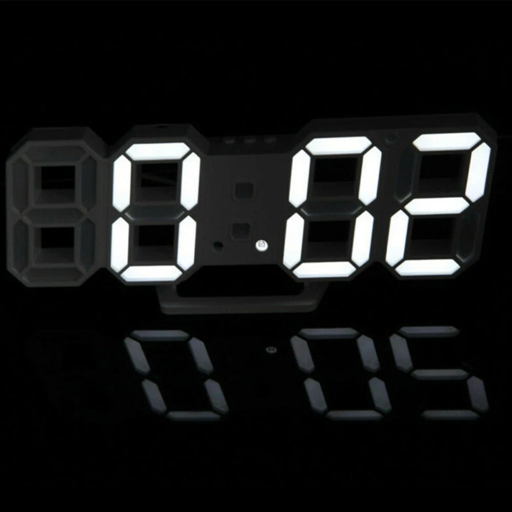 Home Wall Clocks 3D Modern Digital LED Wall Clock 24/12 Hour Display Timer Alarm Home USB  Alarm Clocks Decoration For Bedroom