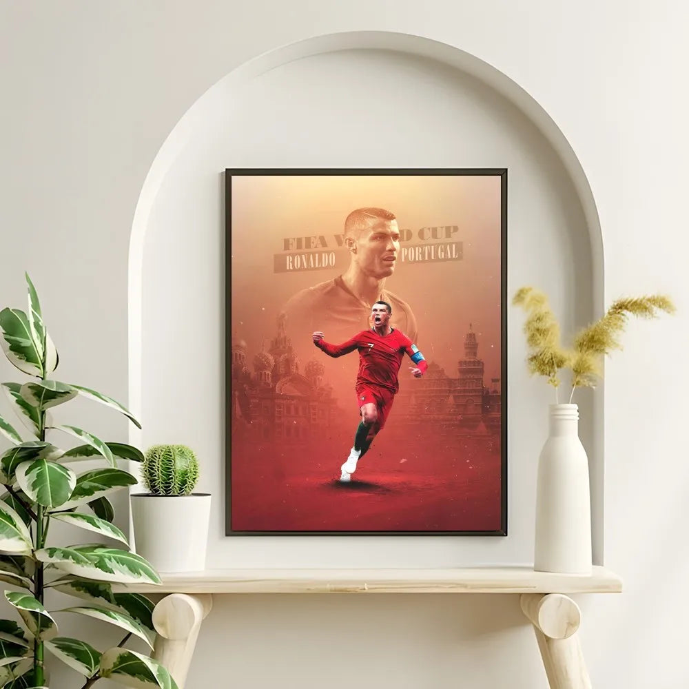 C-Cristiano R-Ronaldo CR7 Classic Vintage Poster Wall Art Painting Study Nordic Home Decor