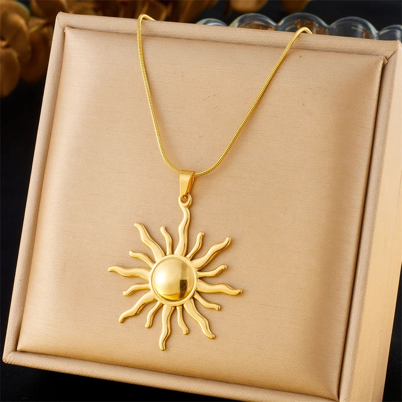 DIEYURO 316 Stainless Steel Golden Minimalist Heart Necklace For Women Fashion Trend Girl Jewelry Valentine's Day Gift Joyas