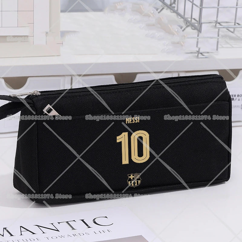CR7 Pencil Cases Cartoon Football Star Ronaldos Large Pen Bags Fashion Boys Girls Pencil Bag School Stationery Supplies Gift New