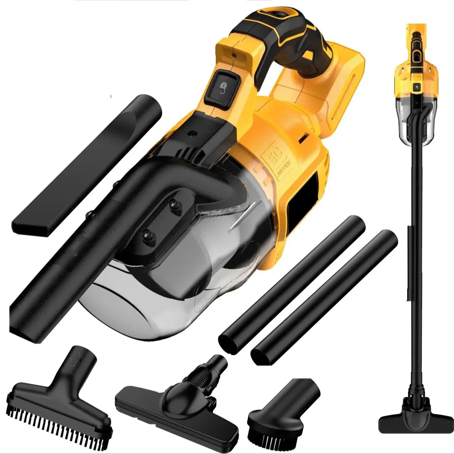 5 in 1 Handheld Electric Vacuum Cleaner with 400W Powerful Motor, 46 CFM Portable Hand Vacuum for Floor, Carpet, Car for Dewalt