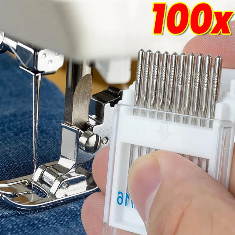 Universal Sewing Machine Needles High Carbon Steel Heavy Duty Sewing Machine Needle For Fabrics Pants Household DIY Sewing Tools