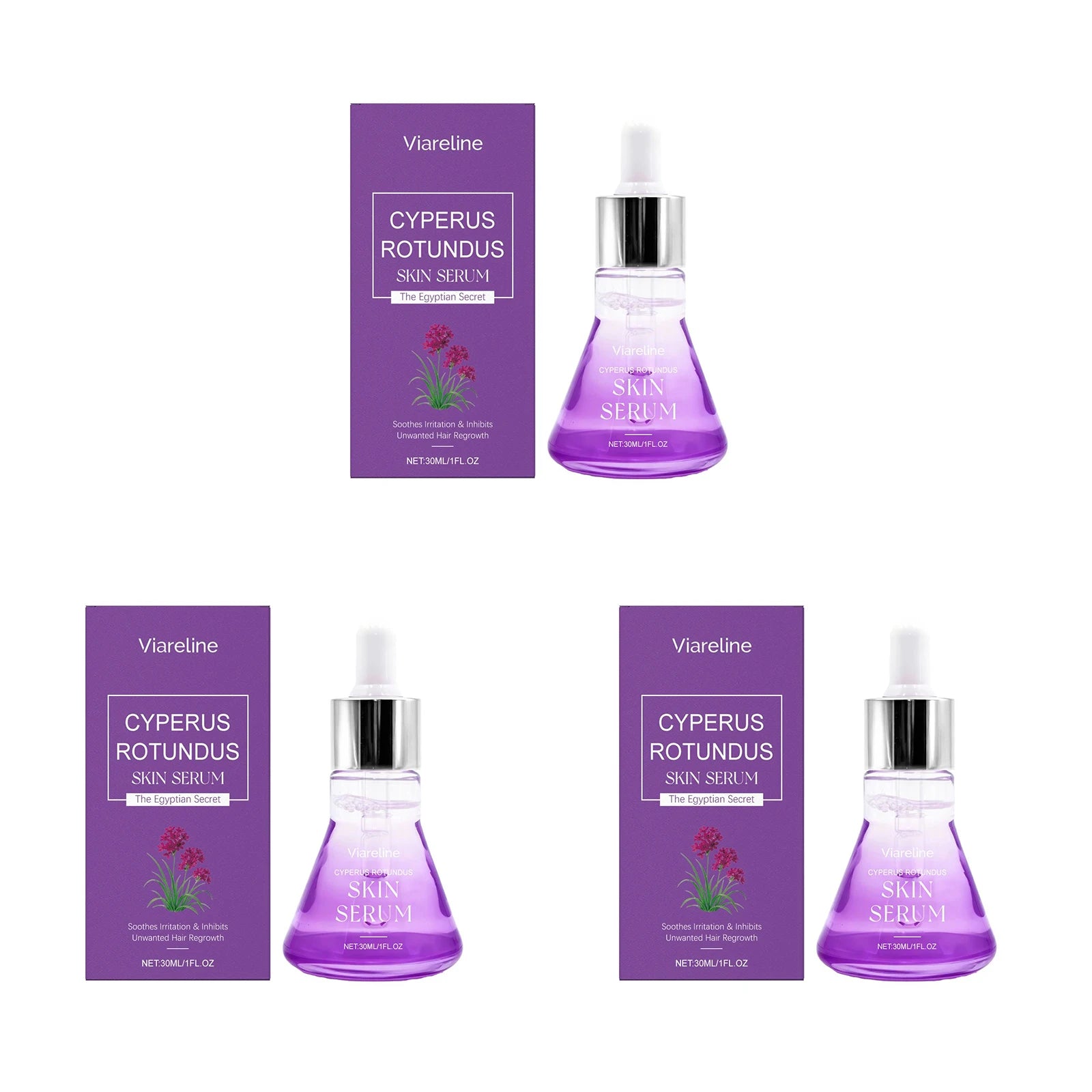 Cyperus Rotundus Skin Serum Hair Growth Inhibitor Natural Soothing Moisturizing Shrinking Pores Body Hair Removal Essence Liquid