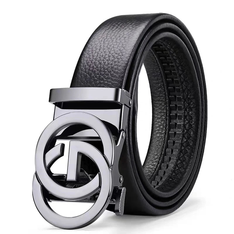 2025 High Quality New 3.4cm Belt women Luxury Automatic Buckle Leather Strap for men Belt Designers Brand Male Belt for jeans