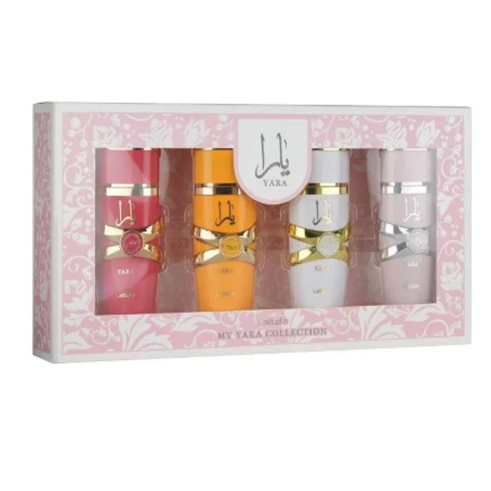 Women’s Perfume Gift Set 4×25ml Long Lasting Eau Parfum Floral Fruity Gourmand Collection with Vanilla Musk Amber Jasmine Notes