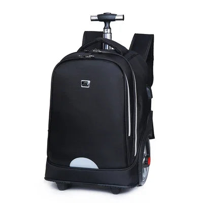 Trolley backpacks bags for teenagers School Wheeled backpack for girls USB Charging Port backpack On wheels luggage Rolling Bags