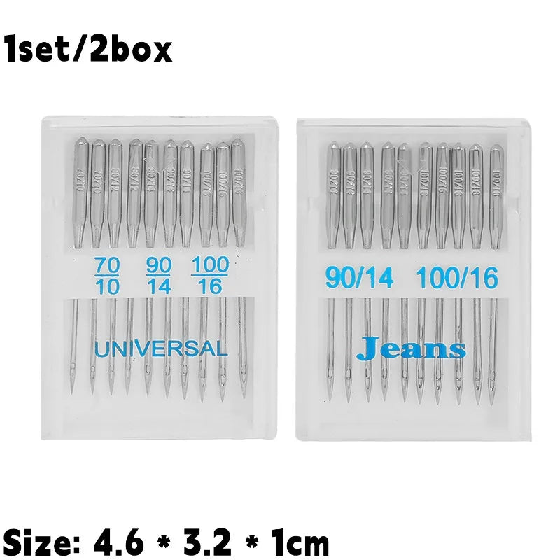 Universal Sewing Machine Needles High Carbon Steel Heavy Duty Sewing Machine Needle For Fabrics Pants Household DIY Sewing Tools