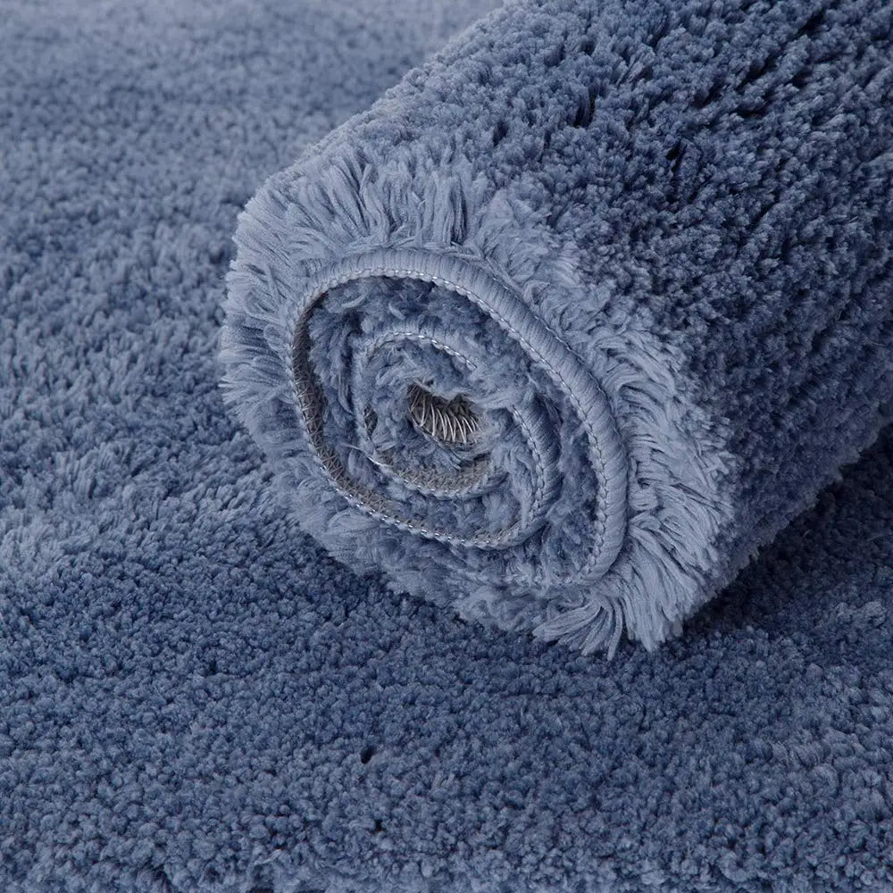 Soft Microfiber Shaggy Bath Rug, Non Slip Bath Mat, Thick Plush Rugs for Shower, Water Absorbent, Machine Washable, Bathroom