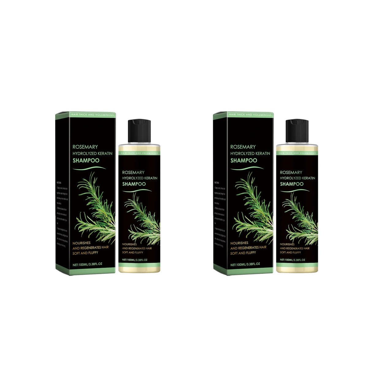Rosemary Shampoo For Daily Scalp Cleaning Moisturizing Hair Deep Nourishment Natural Luster Smooth And Moisturizing Shampoo100ml